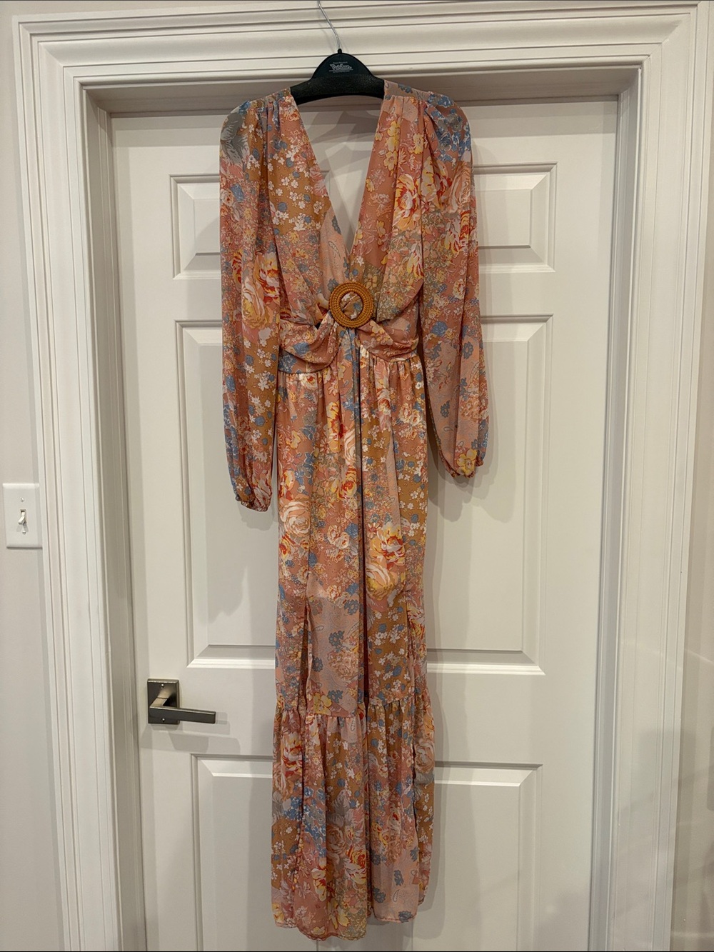 Evolutionary Garden Floral Party Maxi Dress Sz. Medium